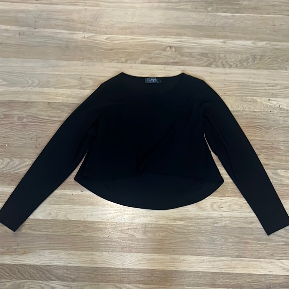 New Sympli hi-lo cropped swing top, size 10